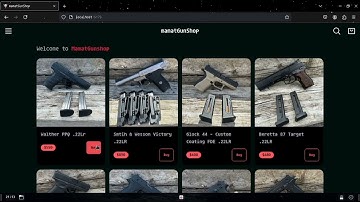 UTS Praktikum Algoritma Pemrograman semester 1, Membuat website toko senjata (ga jualan beneran cuy)