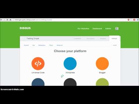 Using Disqus on Drupal