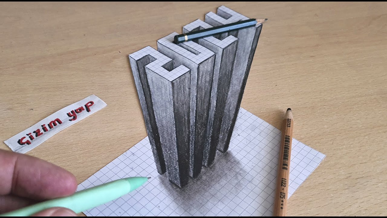 easy 2024 3d drawing on paper for beginners - YouTube