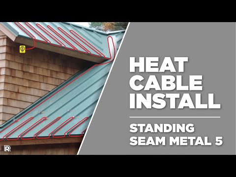 Easy Installation of De Icing Heat Cable on Metal Roofing