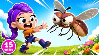 🦗 Mosquito, Go Away! 🪰 Learn Insects &amp; Nature for Kids | Kids Songs Animals Compilation