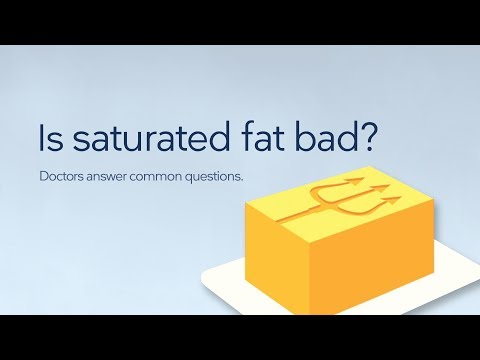 Is saturated fat bad?
