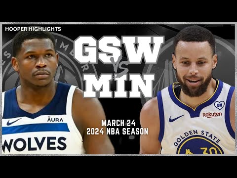 Golden State Warriors vs Minnesota Timberwolves Full Game Highlights | Mar 24 | 2024 NBA Season