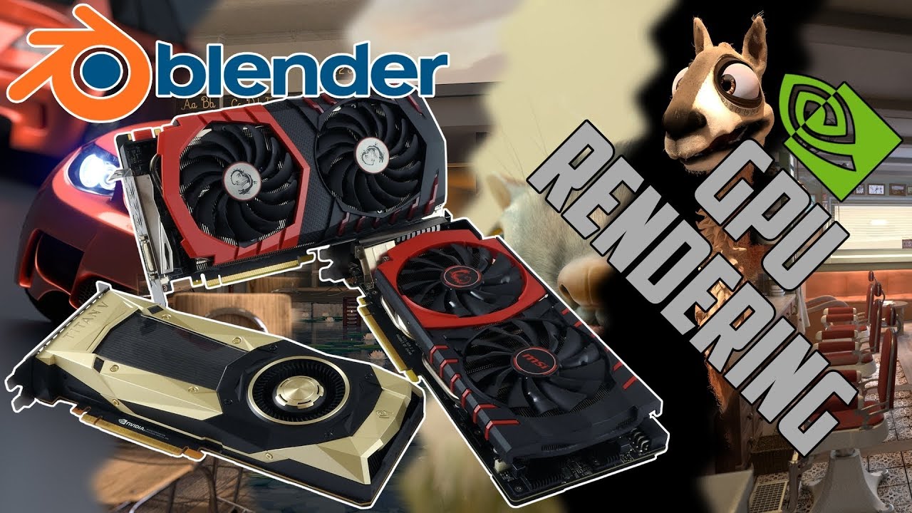 GPU rendering in Blender v2.79b - TITAN V | GTX 1080(Ti) | GTX 980(Ti) | GTX  1060 and more ... - YouTube