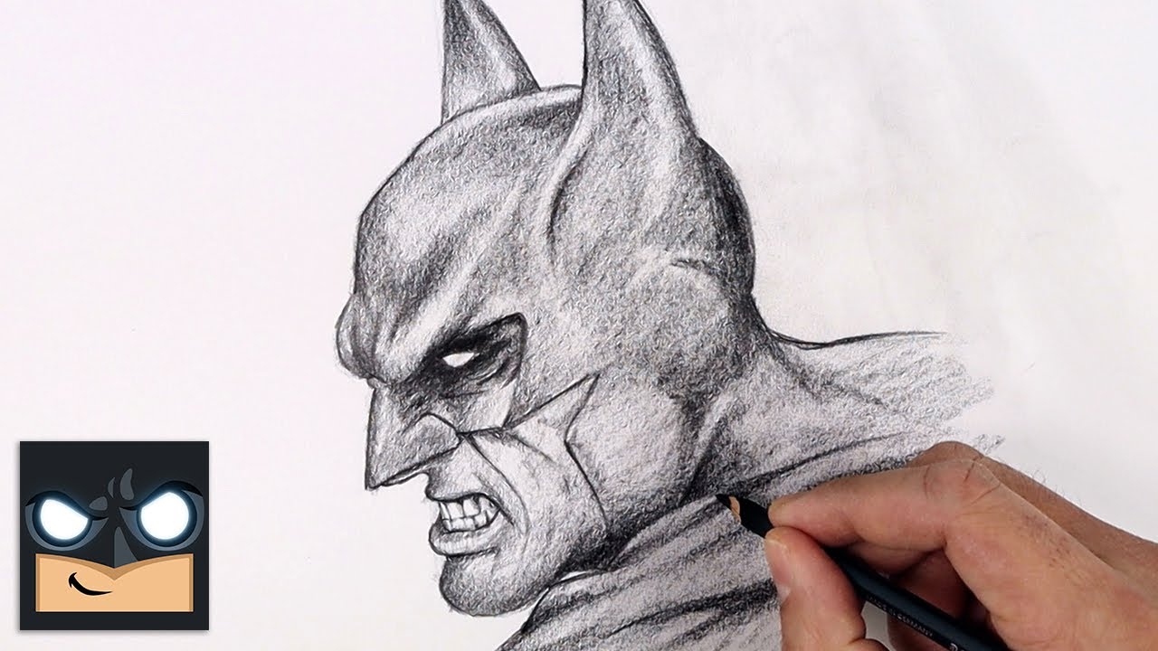 Arriba 83+ imagen batman sketch drawing