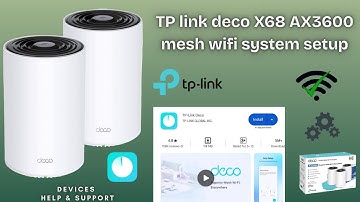 TP link deco X68 AX3600 mesh wifi system setup | TP link deco X68 installation