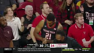 Texas Tech Basketball at Iowa State: Highlights | 2022