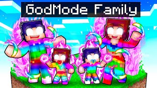 Having A GODMODE FAMILY In Minecraft!
