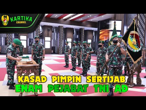 Kasad Pimpin Sertijab Enam Pejabat TNI AD