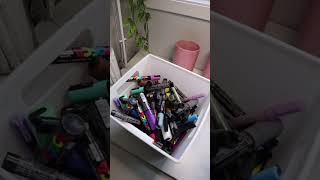 Organize with me art supplies edition #shorts