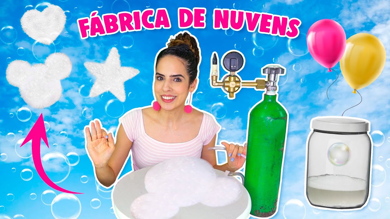 FÁBRICA DE NUVEM, BALÃO QUE FLUTUA SEM GÁS HÉLIO & COMO CAPTURAR BOLHAS|Experimentos sobre Densidade