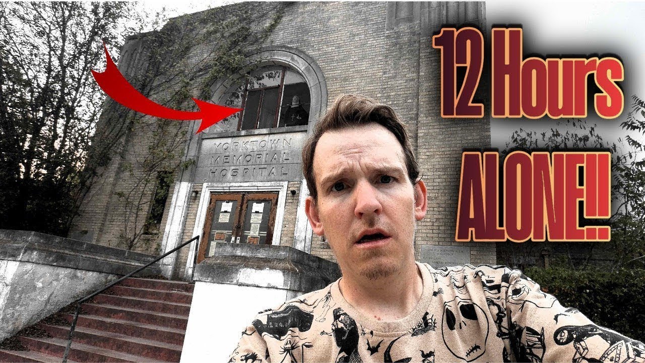 (I GOT ATTACKED AND SCRATCHED) I Survived 12 Hours ALONE at ABANDONED Yorktown Memorial Hospital
