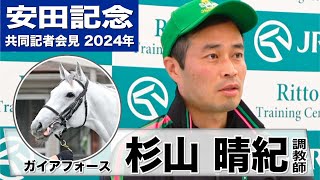 【安田記念2024】ガイアフォース・杉山晴紀調教師「仕上がりについては満足している」「きっかけひとつで勝てる馬」《JRA共同会見》