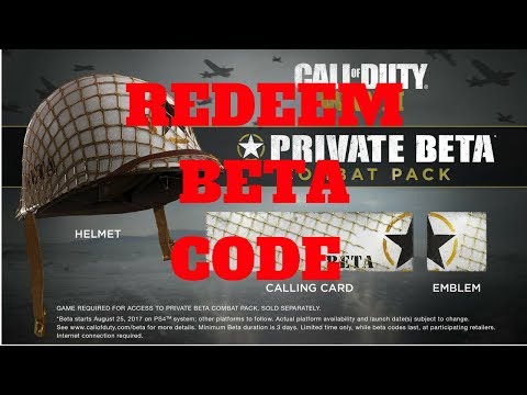HOW TO REDEEM CALL OF DUTY WWII BETA CODE OR TOKEN (HOW TO DOWNLOAD COD WWII BETA)
