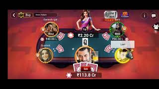 Teen Patti Gold Hukum pot 204.8 Cr pot 150 Cr lost screenshot 5