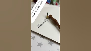easy pointed pen calligraphy #calligraphy #easycalligraphy #pointedpencalligraphy