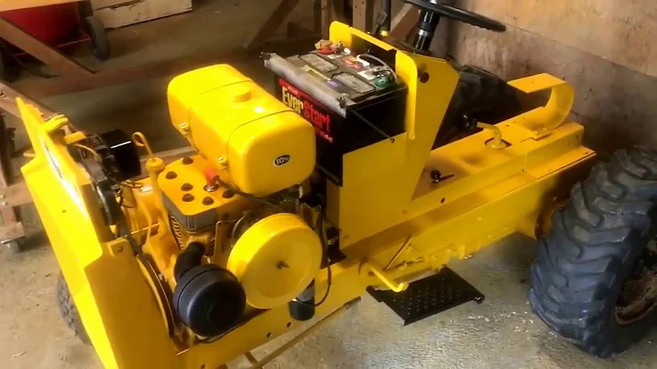 1963 Cub Cadet 100 first start after restoring.