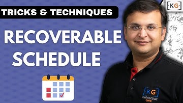 8.17 Recoverable Schedule in DBMS