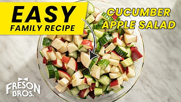 🌟 Cucumber Apple Salad 🥒🍏 Easy Family Recipe!