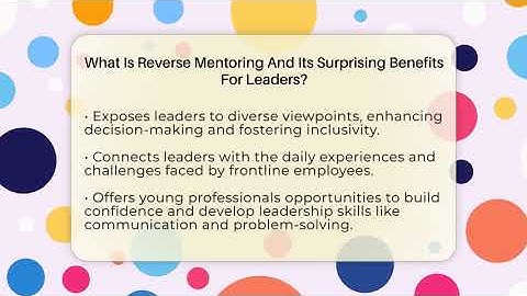 What Is Reverse Mentoring And Its Surprising Benefits For Leaders? - Modern Manager Toolbox