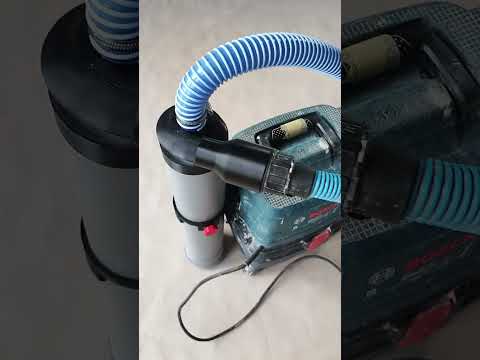 Комплект для подключения циклона к пылесосу Bosch GAS 15 PS / 12 PL, Байонетное соединение, 3D печать, видео 1