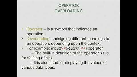 CS 302  Chapter 4  Defining operators Over Loading By Vishal Pareek