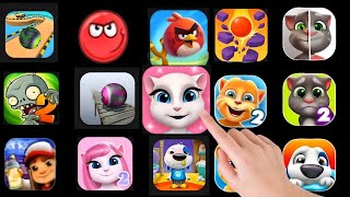 My talking tom my talking angela tom friend hungry shark going balls sword play games screenshot 3
