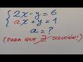 Hallar (a) Para Que NO EXISTA SOLUCIÓN (X,Y) en el Sistema Ecuaciones-Universidad Buenos Aires (UBA)