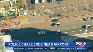 Police Chase Ends Near Airport