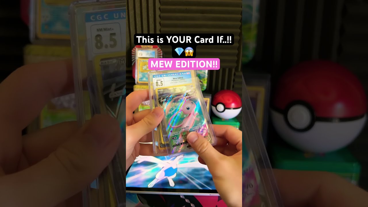 These RARE MEW Cards Are Yours If Pokemoncards Rarepokemon Shorts Pokemon Mew Mewtwo