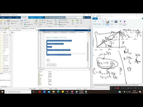 2link arm inverse kinematics tamil matlab code