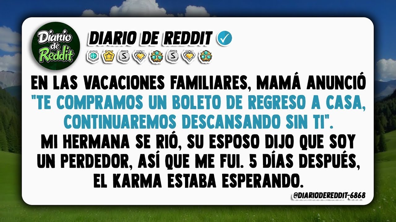 Con una sonrisa helada, mamá me extendió el billete  'Que tengas un buen viaje', dijo, mientras m