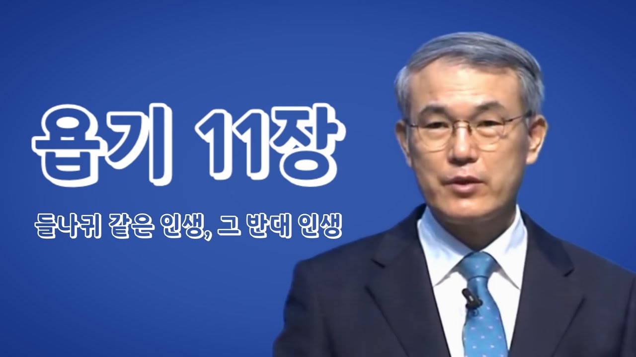 [욥기강해] 11장 | 들나귀 같은 인생, 그 반대 인생 | 홍정현 목사