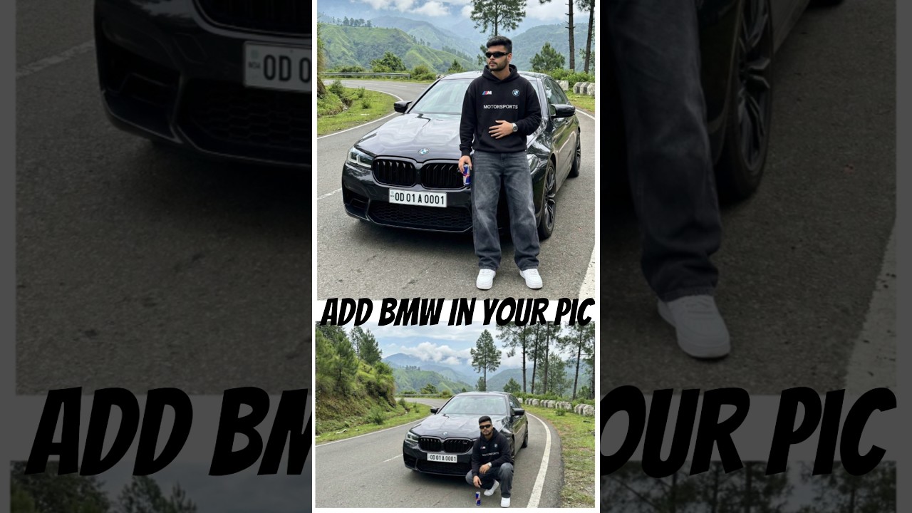Add BMW In Your Pic #trending #ytshorts #shorts #prompts #gemini #techtips #technoteen2.0