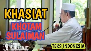 dahsyatnya khotam Sulaiman |prof. Dr. KH Abdul Ghofur sunan Drajat Lamongan