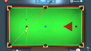 the "open break". high risk reward. gamedesire snooker break. 2016.  pool live pro screenshot 5