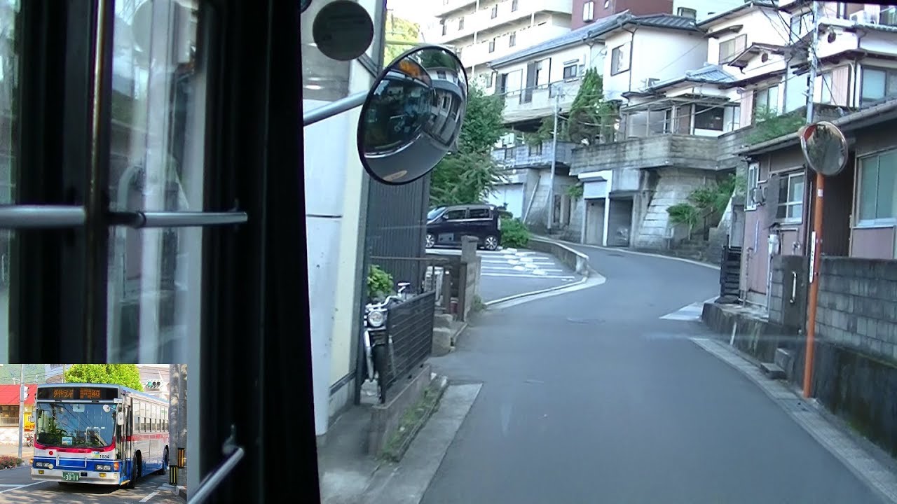 長崎バス下大橋－ダイヤランド線前面展望【下大橋→戸町→ダイヤランド車庫】