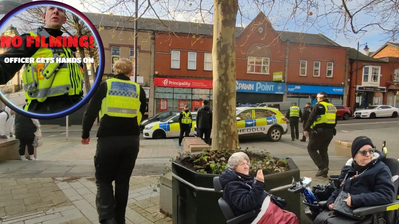 Я не хочу, чтобы вы снимали | Присутствие полиции и арест в Барри, Уэльс