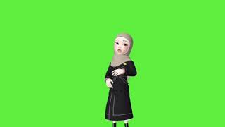 GREEN SCREEN ANIMASI BERGERAK 'MENANGIS''