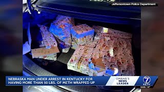 Nebraska man arrested for allegedly disguising 55 pounds of meth as holiday packages in Kentucky