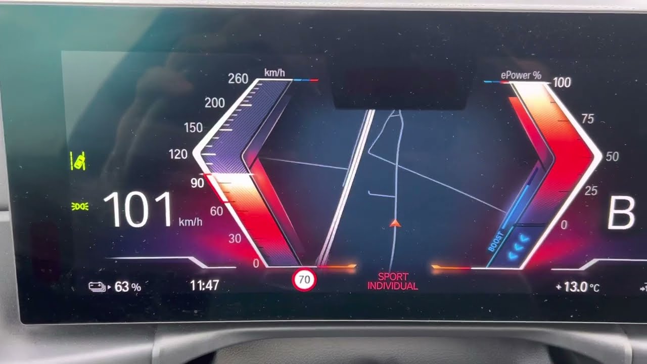 BMW i4 M50 Acceleration 0 - 100 km/h - YouTube