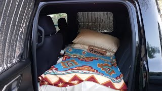 Backseat Truck Camping...in my 2020 Ram 1500