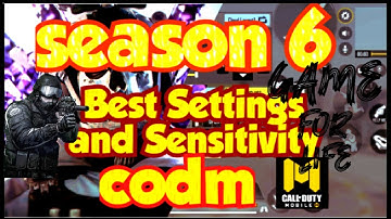 The MOST BALANCED SETTINGS For Battle Royale |COD Mobile |Season 6 BEST SENSITIVITY For BR (2023)