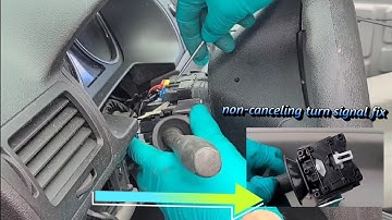 Chevy Cobalt turn signal removal and repair ( not self-canceling)