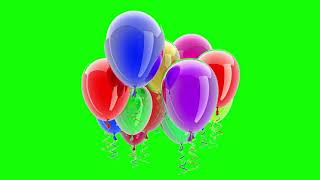 🎈🎈🎈Happy Birthday balloons green screen video🎈🎈🎈