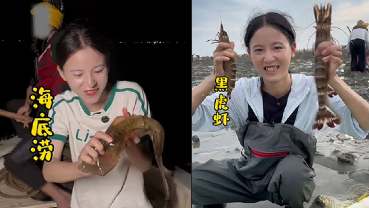 帶上抄網趕海去，解鎖屬于我的海鮮自由#赶海 #海鲜原产地 #美食