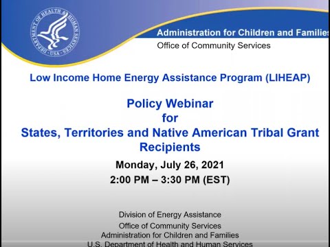 All State and Tribal LIHEAP Webinar