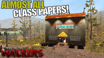 ALMOST ALL CLASS PAPERS! | WotW MOD 7 Days to Die | Let
