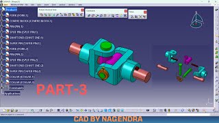 Universal coupling assembly Part 3 #catia