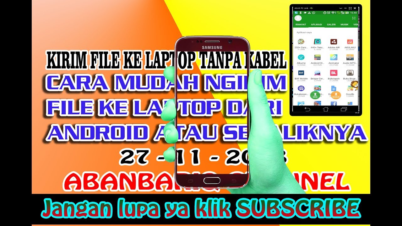 CARA KIRIM FILE HP KE LAPTOP DENGAN CEPAT - YouTube